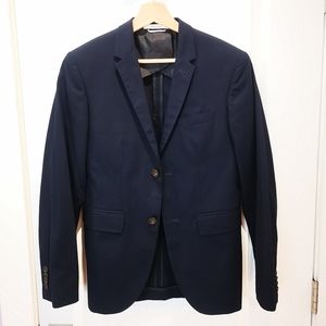 Club Monaco Cotton Navy Blazer